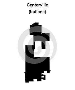 Centerville outline map