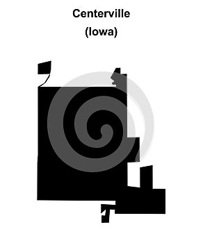 Centerville outline map