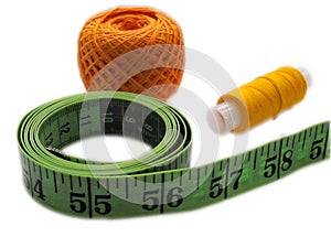 Centimeter tape, thread for sewing and knitting