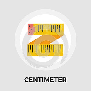 Centimetr flat icon.