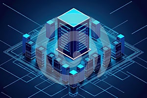 CentOS Hosting - Server Infrastructure Illustration