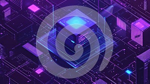 Central ai processor processing big data on circuit board