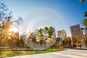 Central Alameda park in Mexico city downtown photo