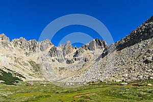 Central Andes mountains in San Carlos de Bariloche, Argentina