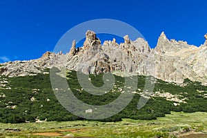 Central Andes mountains in San Carlos de Bariloche, Argentina