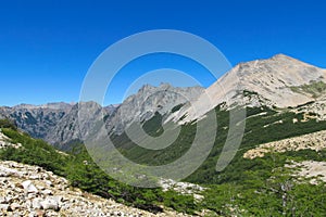 Central Andes rocky range Cerro Cathedral