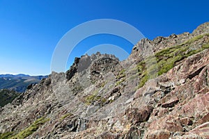 Central Andes rocky range Cerro Cathedral