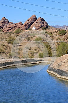 Central Arizona Project: Irrigation Canal near Phoenix - Tempe