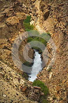 Desert waterfalls of the Pamir