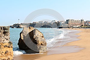 Central beach of Biarritz