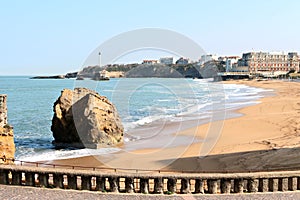 Central beach of Biarritz