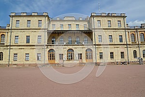 Central case of the Big Gatchina palace. Russia