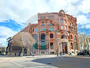 Exterior view of the Central Catalana de Electricida in Barcelona, Spain. photo