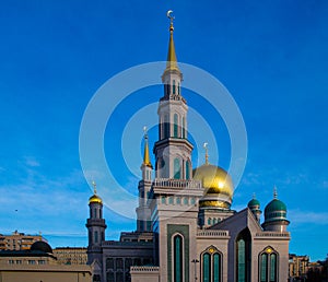 Central cathedral mosque in Moscow. Russia