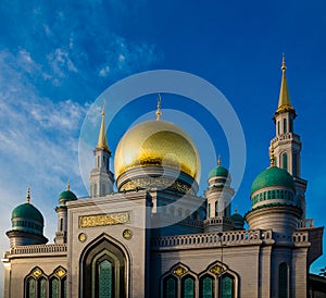 Central cathedral mosque in Moscow. Russia