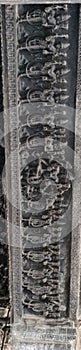 Central ceiling with Various Form of Shiva at Ramappa Temple, Warangal, Telangana, Bharat - a UNESCO World Heritage site