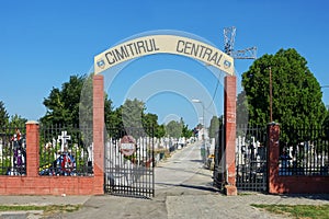 Central cemetery in Calarasi, Romania