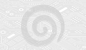 CPU Chip on Motherboard.Futuristic microchip processor.