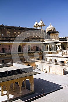 Central courtyard in Jaipur fort, India