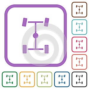 Central differential simple icons