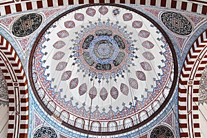 Central dome of Sehzade Mosque photo