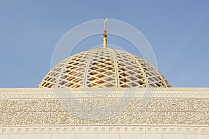 Central dome of Sultan Qaboos Mosque