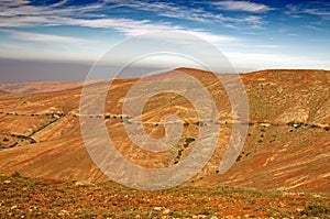 Central Fuerteventura, Canary Islands, view north from Mirador de Guise y Ayose photo