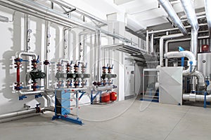 Central heating and cooling system control