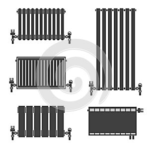 Central Heating Radiators icons.
