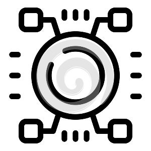 System integration connecting devices with central hub for data processing