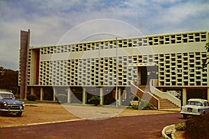 The Central Library building in Accra, Ghana in 1958