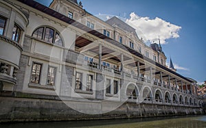 The central Ljubljana market, Slovenia photo