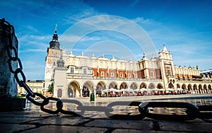 Central market square in Krakow