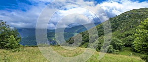 Central Massif from Sotres, Picos de Europa National Park, Spain photo