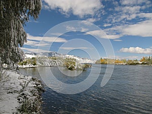 Central Mongolia landscape, Selenge river