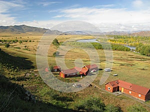 Central Mongolia landscape, Selenge river