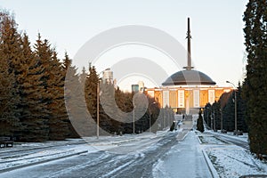 The Central Museum of the great Patriotic war of 1941-1945 in the Victory Park on Poklonnaya Gora. Moscow. Russia.