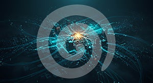 Central node transmitting massive data streams