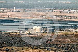 Central nuclear of Almaraz and Arrocampo Reservoir, Spain