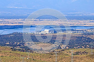Central nuclear de Almaraz and Arrocampo Reservoir, Spain