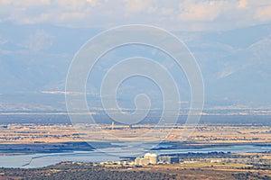 Central nuclear de Almaraz and Arrocampo Reservoir in Spain photo