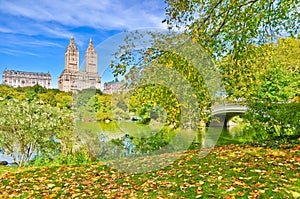 Central Park in autumn in New York