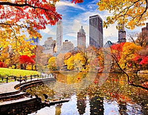 Central Park in autumn, New York City