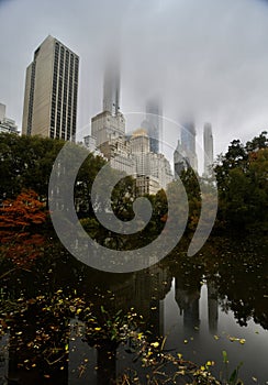 Central Park in the autumn, New York City, USA.