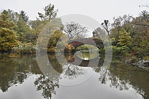 Central Park in the autumn, New York City, USA.