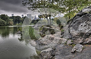 Central Park at lake