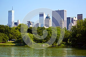 Central Park with Manhattan skyline