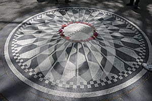 Strawberry Fields Mosaic memorial in New York