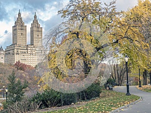 Central Park, New York City in late autumn