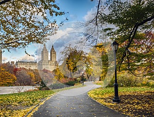 Central Park, New York City in late autumn